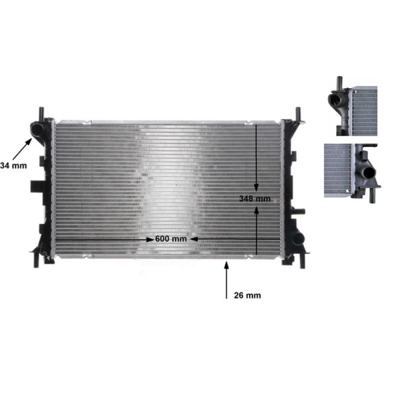 Radiateur, refroidissement du moteur MAHLE CR 628 000S - Visuel 1