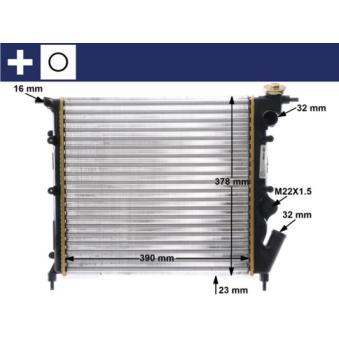 Radiateur, refroidissement du moteur MAHLE CR 642 000S