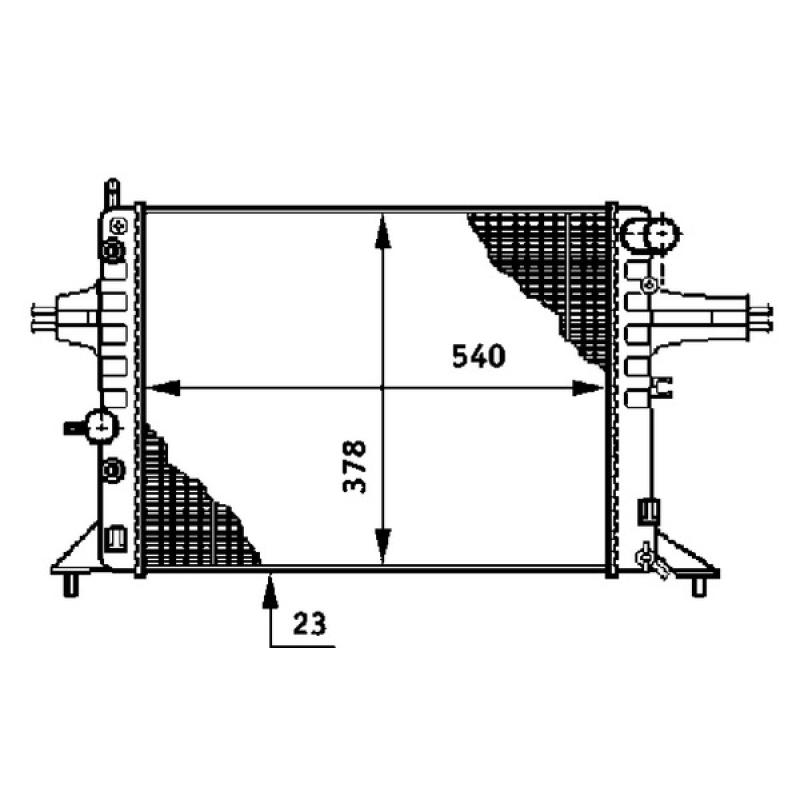Radiateur, refroidissement du moteur MAHLE CR 650 000S - Visuel 1