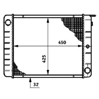 Radiateur, refroidissement du moteur MAHLE CR 652 000S