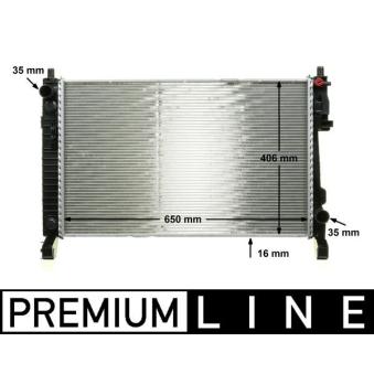Radiateur, refroidissement du moteur MAHLE OEM 1695000003