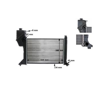 Radiateur, refroidissement du moteur MAHLE OEM A9015001800