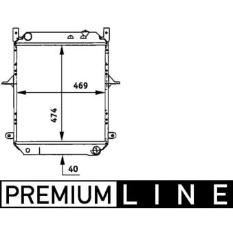 Radiateur, refroidissement du moteur MAHLE [CR 721 000P]