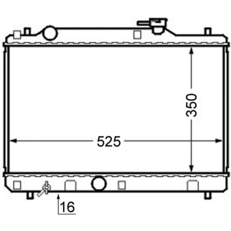 Radiateur, refroidissement du moteur MAHLE CR 743 000S - Visuel 1