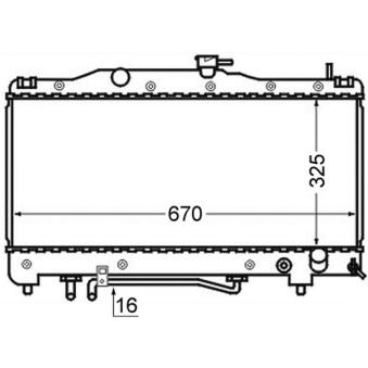 Radiateur, refroidissement du moteur MAHLE OEM 1640003100