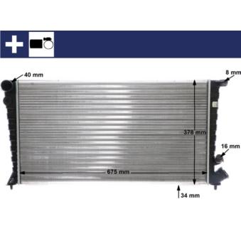 Radiateur, refroidissement du moteur MAHLE OEM 133055 Radiateur, refroidissement du moteur MAHLE OEM 133055