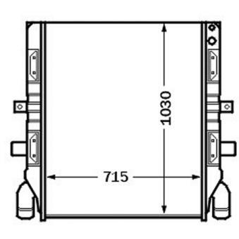 Radiateur, refroidissement du moteur MAHLE OEM 570451