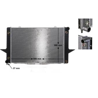 Radiateur, refroidissement du moteur MAHLE OEM 8601356