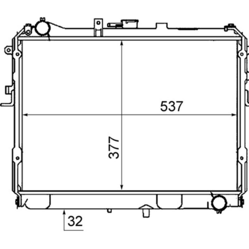 Radiateur, refroidissement du moteur MAHLE CR 767 000S - Visuel 1
