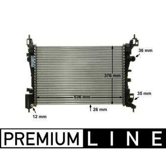 Radiateur, refroidissement du moteur MAHLE OEM 1300340