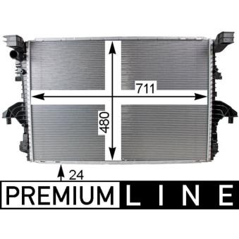 Radiateur, refroidissement du moteur MAHLE OEM 7E0121253E