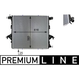 Radiateur, refroidissement du moteur MAHLE [CR 81 000P]