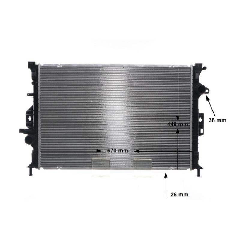 Radiateur, refroidissement du moteur MAHLE CR 814 000S - Visuel 1