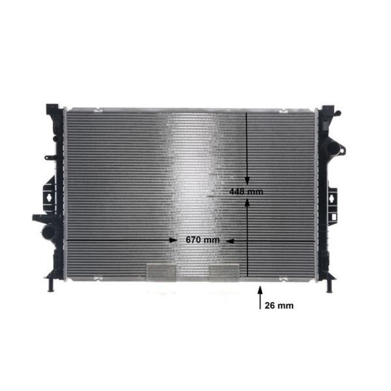 Radiateur, refroidissement du moteur MAHLE CR 814 000S - Visuel 2