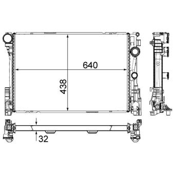 Radiateur, refroidissement du moteur MAHLE OEM A0995002603