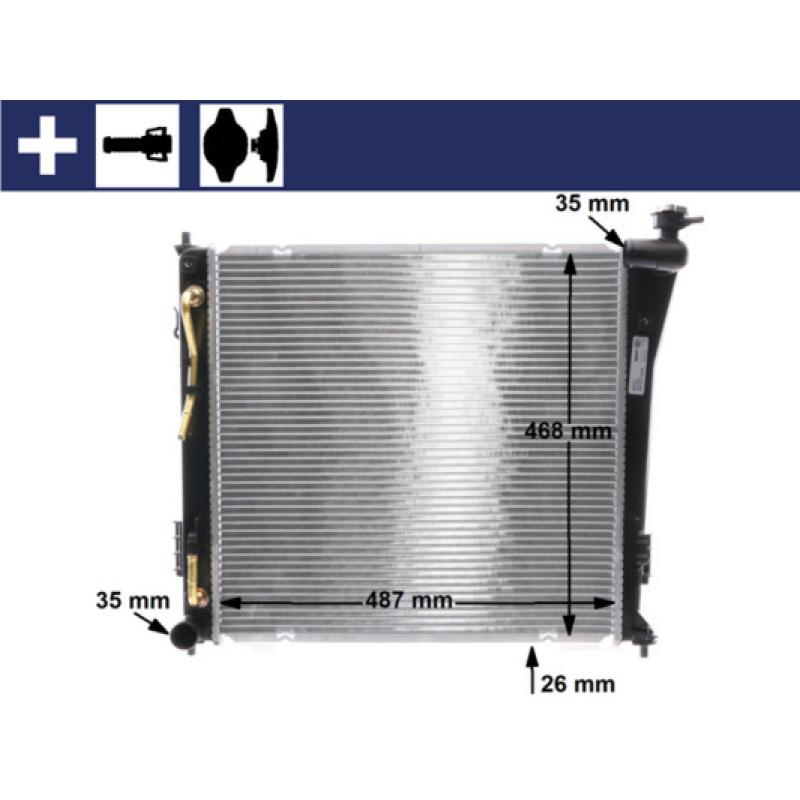 Radiateur, refroidissement du moteur MAHLE CR 847 000S - Visuel 1
