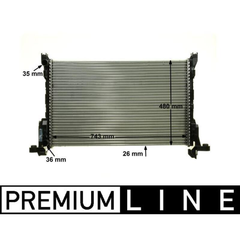 Radiateur, refroidissement du moteur MAHLE CR 85 000P - Visuel 1