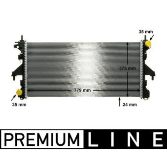 Radiateur, refroidissement du moteur MAHLE OEM 1349196080