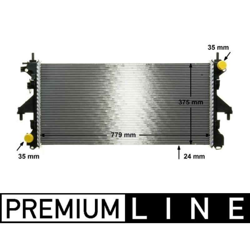 Radiateur, refroidissement du moteur MAHLE CR 881 000P - Visuel 1