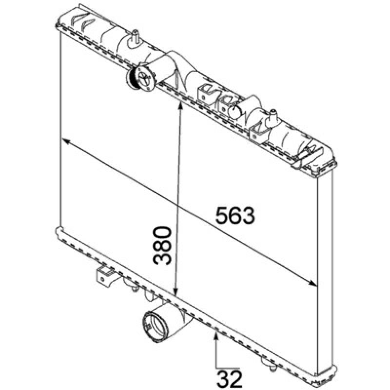 Radiateur, refroidissement du moteur MAHLE CR 883 000P - Visuel 2