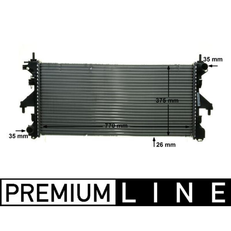 Radiateur, refroidissement du moteur MAHLE CR 885 000P - Visuel 1