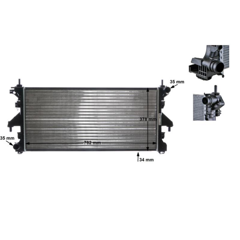Radiateur, refroidissement du moteur MAHLE CR 886 000S - Visuel 1