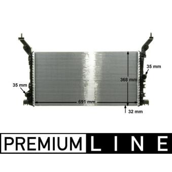 Radiateur, refroidissement du moteur MAHLE CR 895 000P