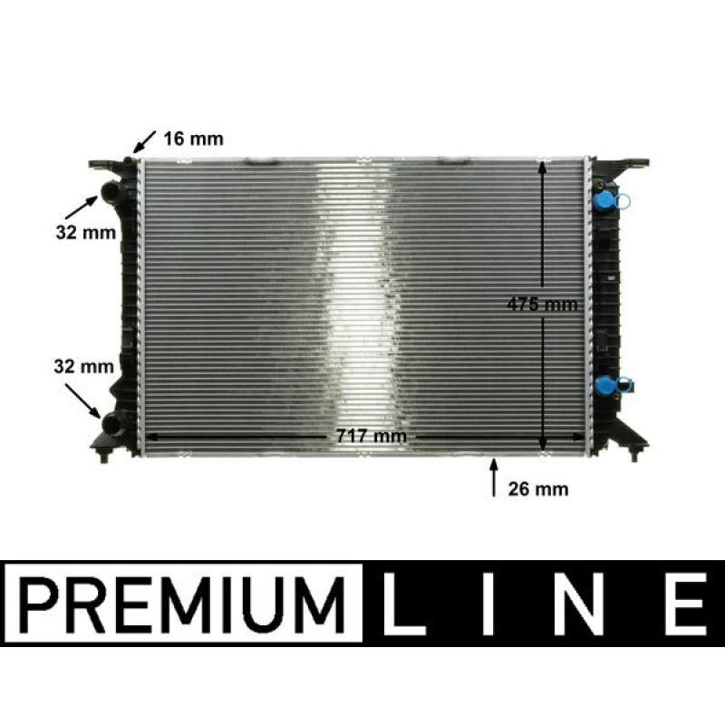 Radiateur, refroidissement du moteur MAHLE CR 910 000P - Visuel 1