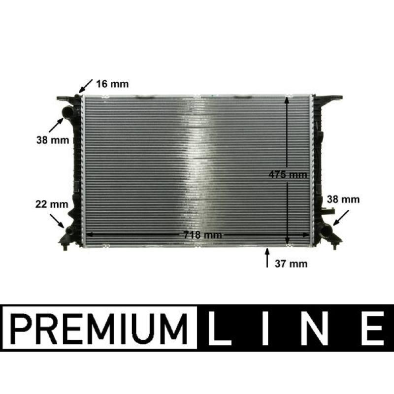 Radiateur, refroidissement du moteur MAHLE CR 911 000P - Visuel 1