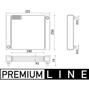 Radiateur, refroidissement du moteur MAHLE CR 940 000P pour BMW Série 5 M5 Edition 30 - 600cv