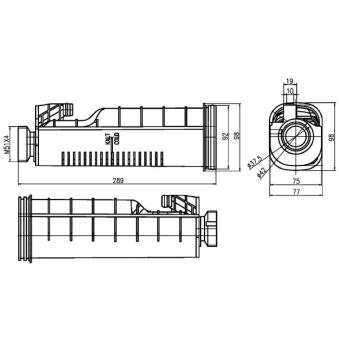 Vase d'expansion, liquide de refroidissement MAHLE [CRT 114 000S]