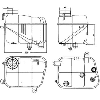 Vase d'expansion, liquide de refroidissement MAHLE [CRT 120 000S]