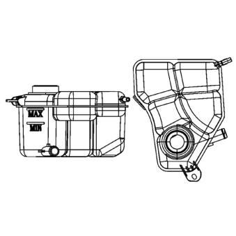 Vase d'expansion, liquide de refroidissement MAHLE OEM 1221362 Vase d'expansion, liquide de refroidissement MAHLE OEM 1221362