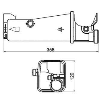 Vase d'expansion, liquide de refroidissement MAHLE OEM 7573751
