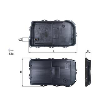 Carter d'huile, boîte automatique MAHLE [HX 184KIT]