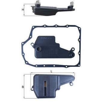 Filtre hydraulique, boîte automatique MAHLE HX 193D