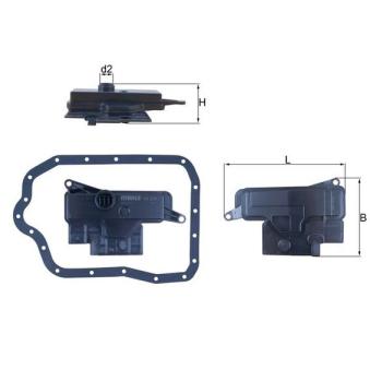 Filtre hydraulique, boîte automatique MAHLE HX 234D