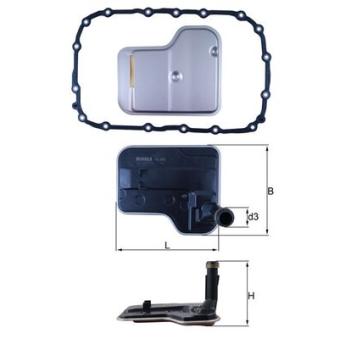 Filtre hydraulique, boîte automatique MAHLE OEM 24152357284