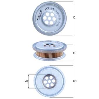 Filtre hydraulique, direction MAHLE OEM 0004662104