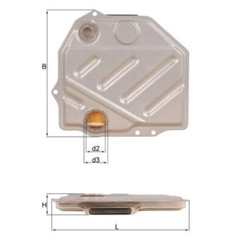 Filtre hydraulique, boîte automatique MAHLE OEM A1292770195