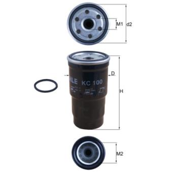 Filtre à carburant MAHLE OEM 2339064450