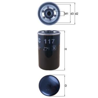 Filtre à carburant MAHLE OEM 1318695 Filtre à carburant MAHLE OEM 1318695