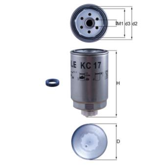 Filtre à carburant MAHLE OEM 114924144