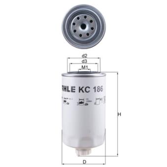 Filtre à carburant MAHLE [KC 186]