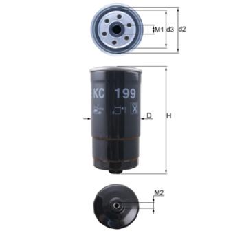 Filtre à carburant MAHLE OEM 319223A800