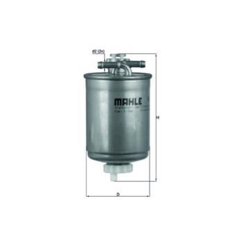 Filtre à carburant MAHLE OEM 6k0127401H Filtre à carburant MAHLE OEM 6k0127401H
