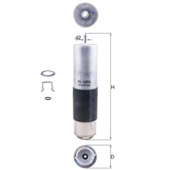 Filtre à carburant MAHLE [KL 169/6D]