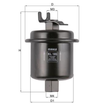 Filtre à carburant MAHLE OEM 16010ST5E02