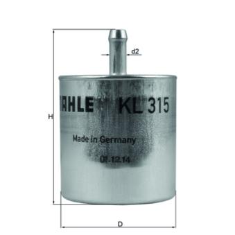 Filtre à carburant MAHLE KL 315 pour BMW G G 650 Xmoto - 53cv