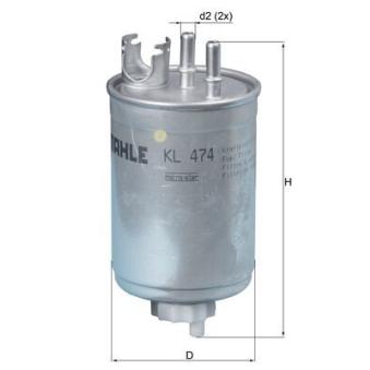 Filtre à carburant MAHLE OEM 71736117